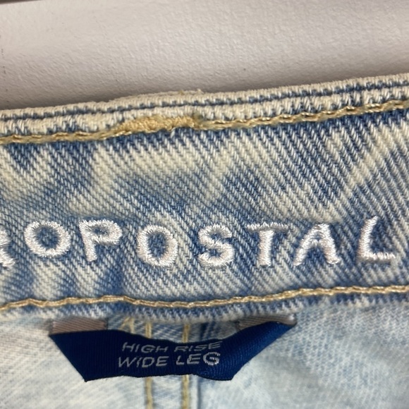 Aeropostale • high rise, wide leg destroyed denim jeans - Picture 8 of 14